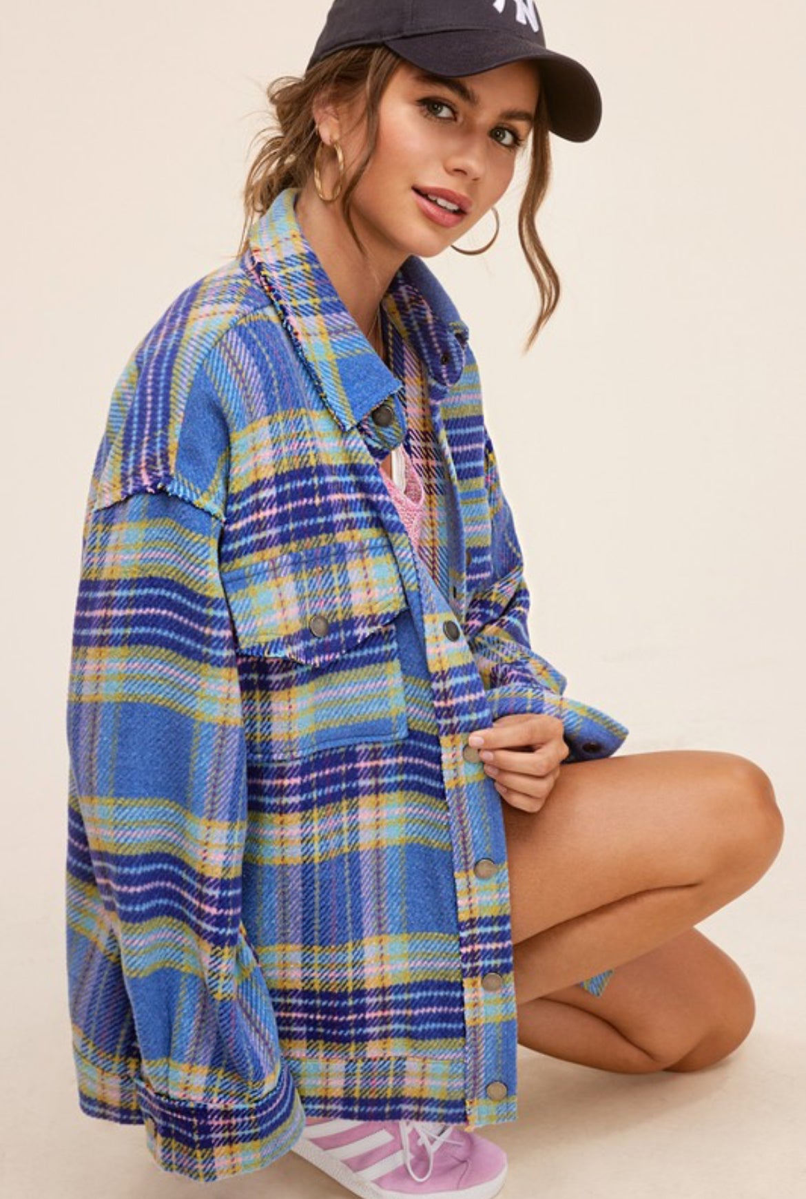 Plaid Blue Shacket