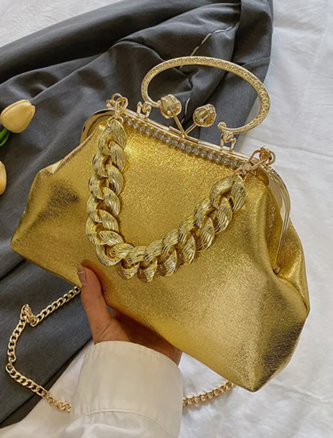 Chained Crossbody Bag