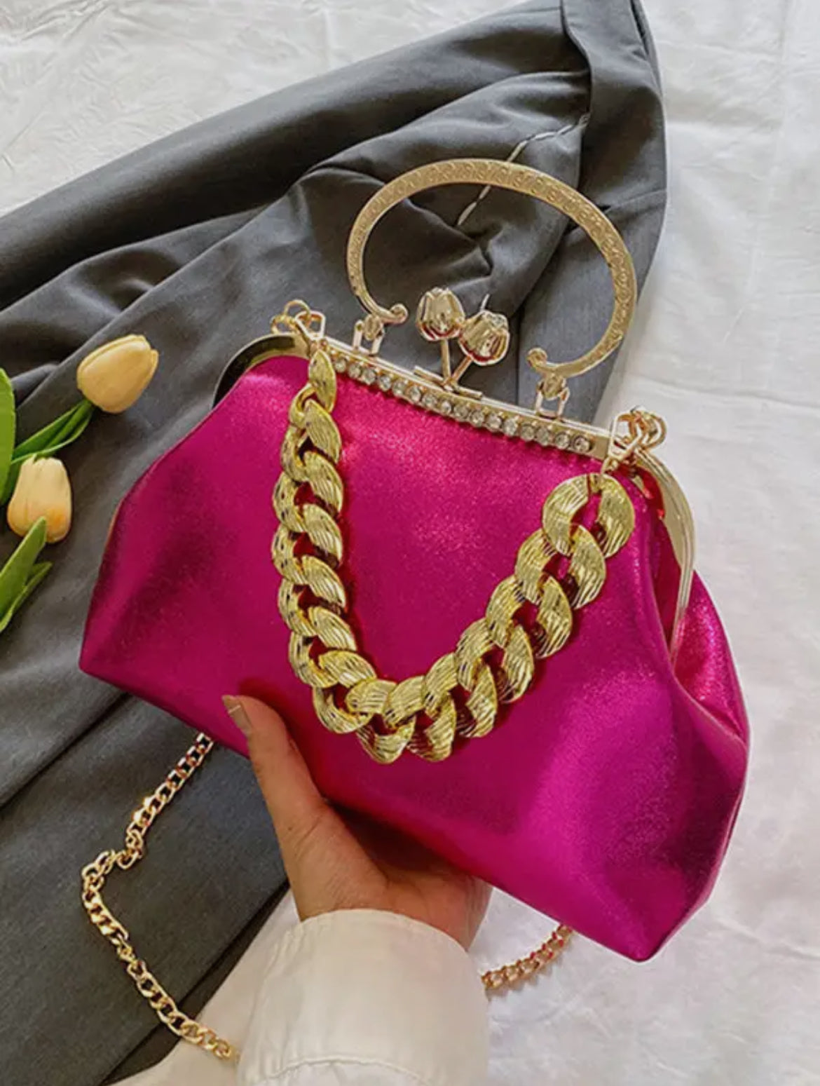 Chained Crossbody Bag