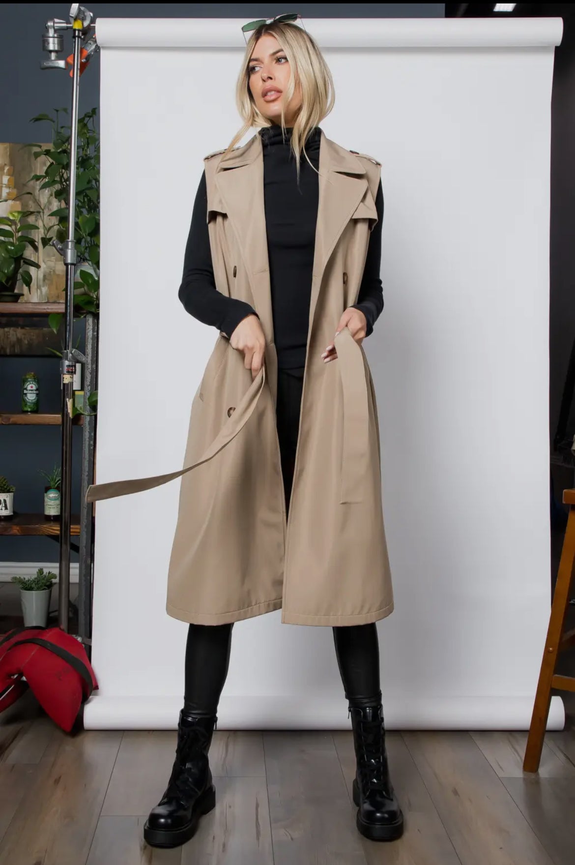 Trench Coat Vest