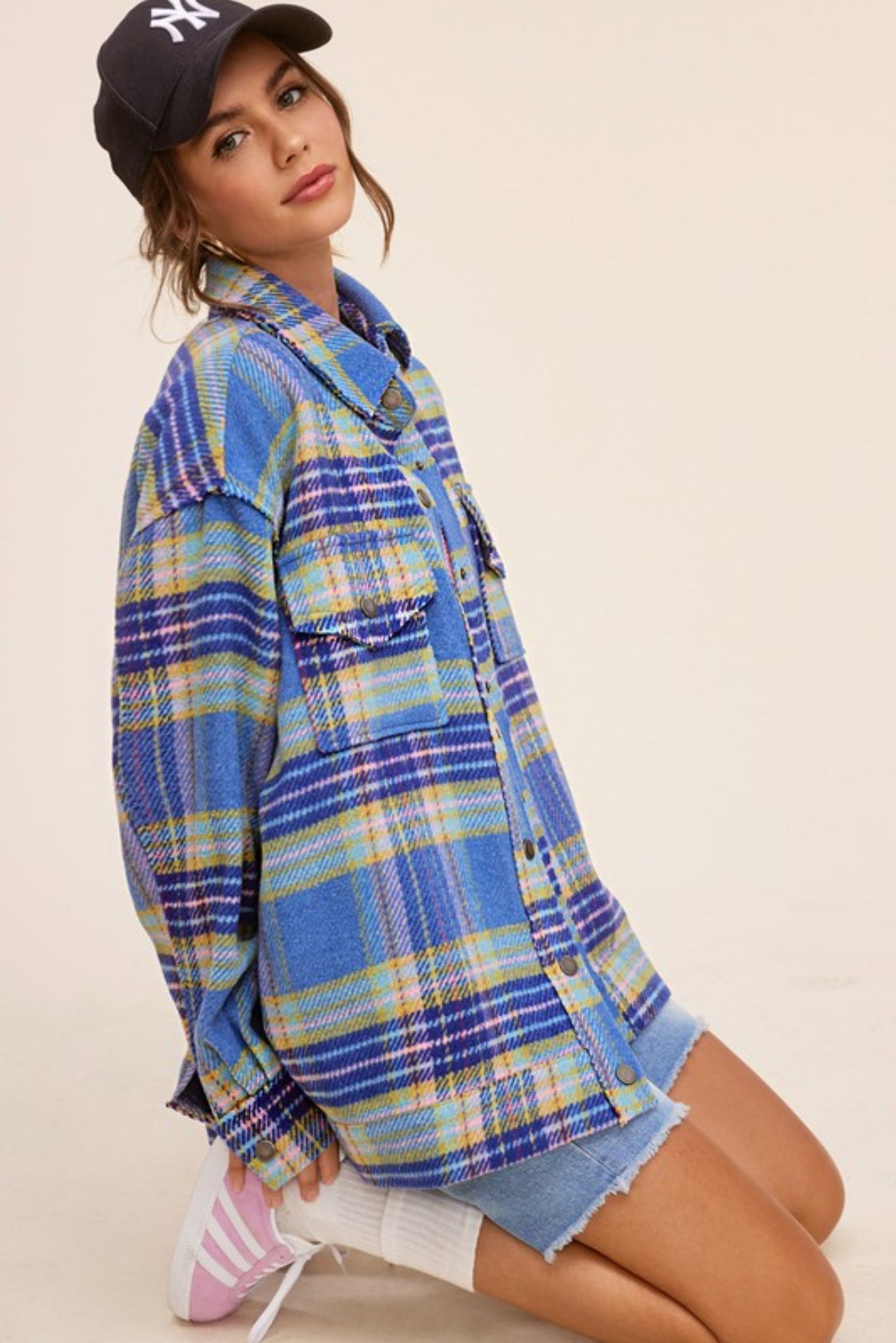 Plaid Blue Shacket