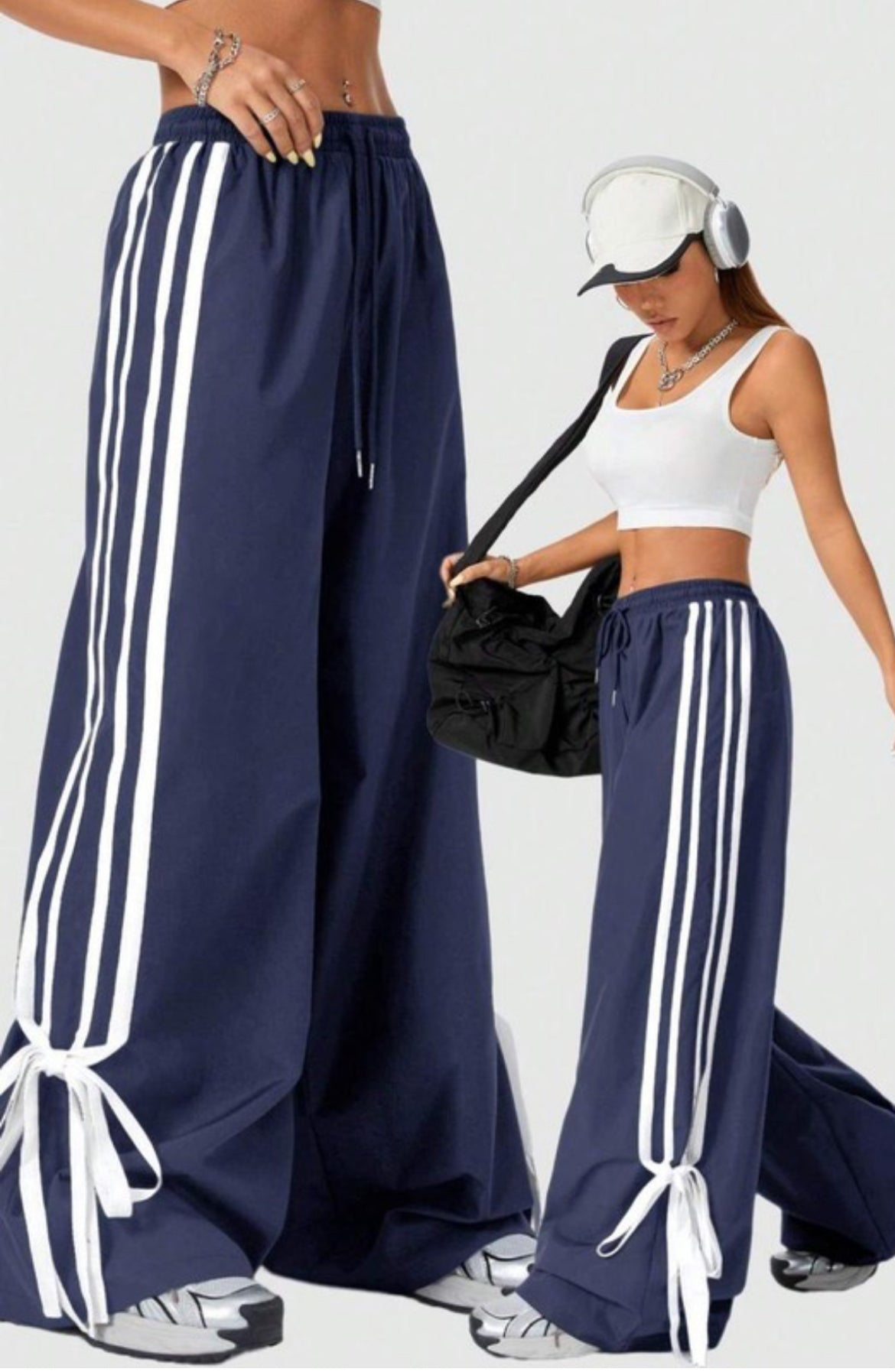 Casual Streetwear Wideleg Pants