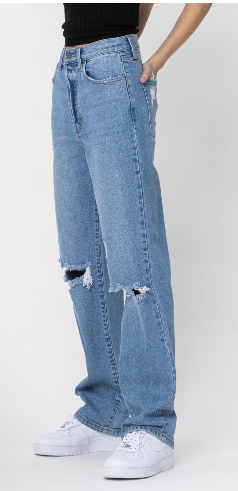 High Rise Dad Denim Jeans