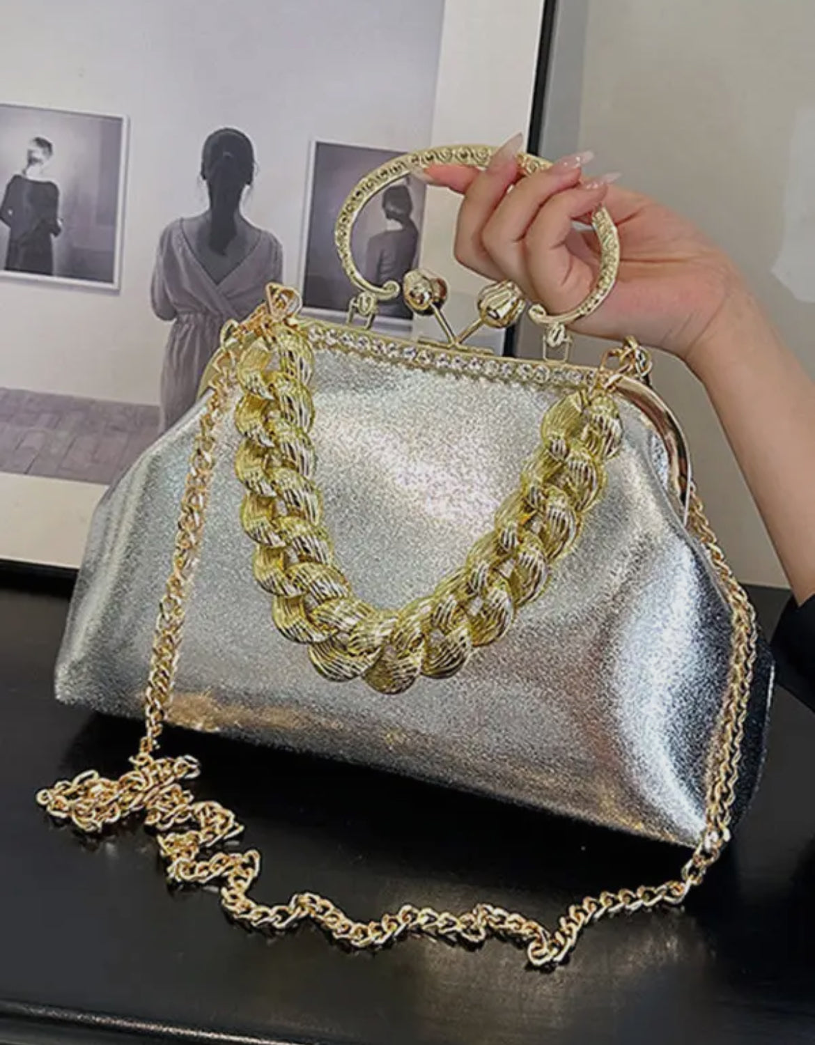 Chained Crossbody Bag