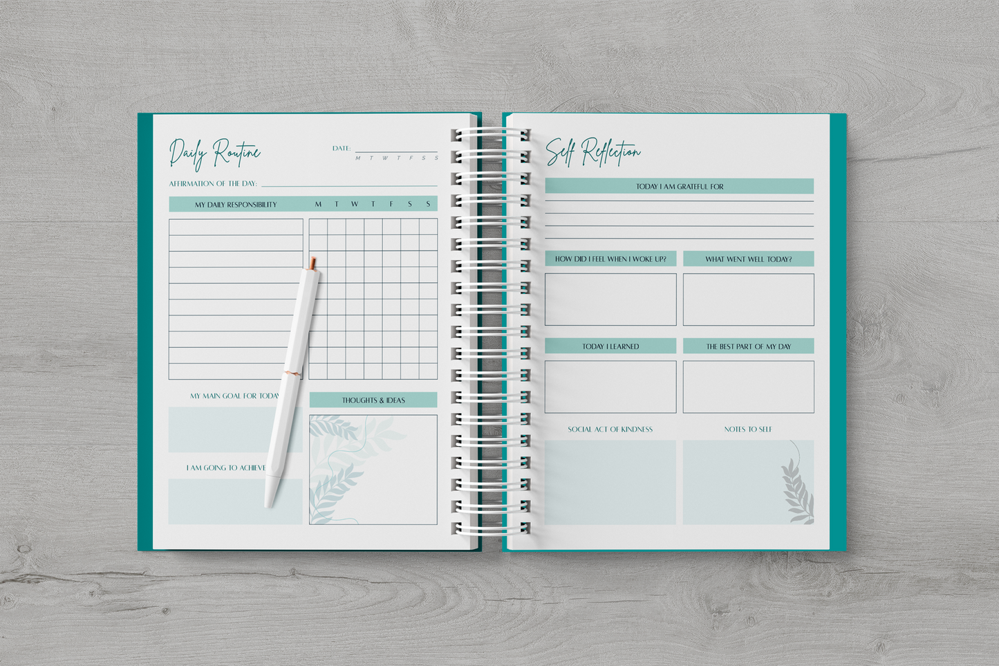 Fill Your Cup Self Care Journal