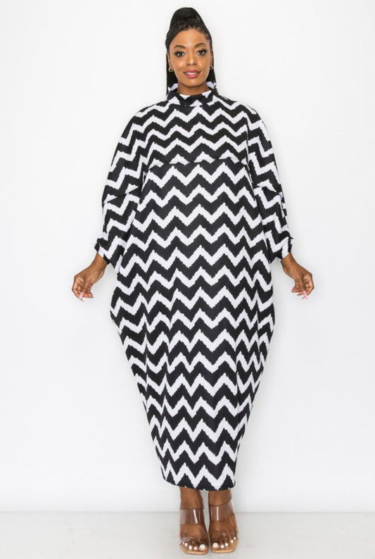 Kaftan Cape Dress