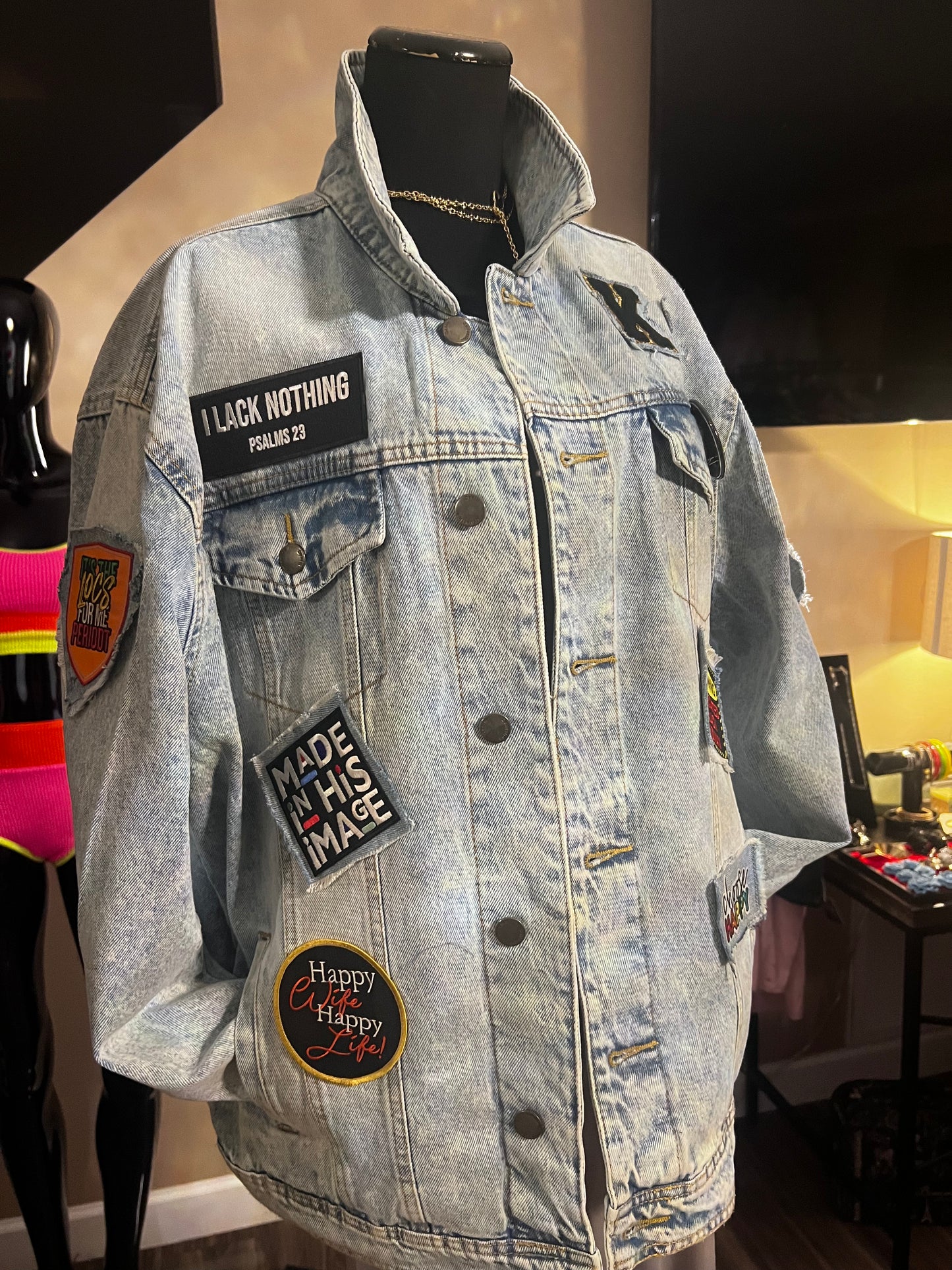 Denim Patched Jacket