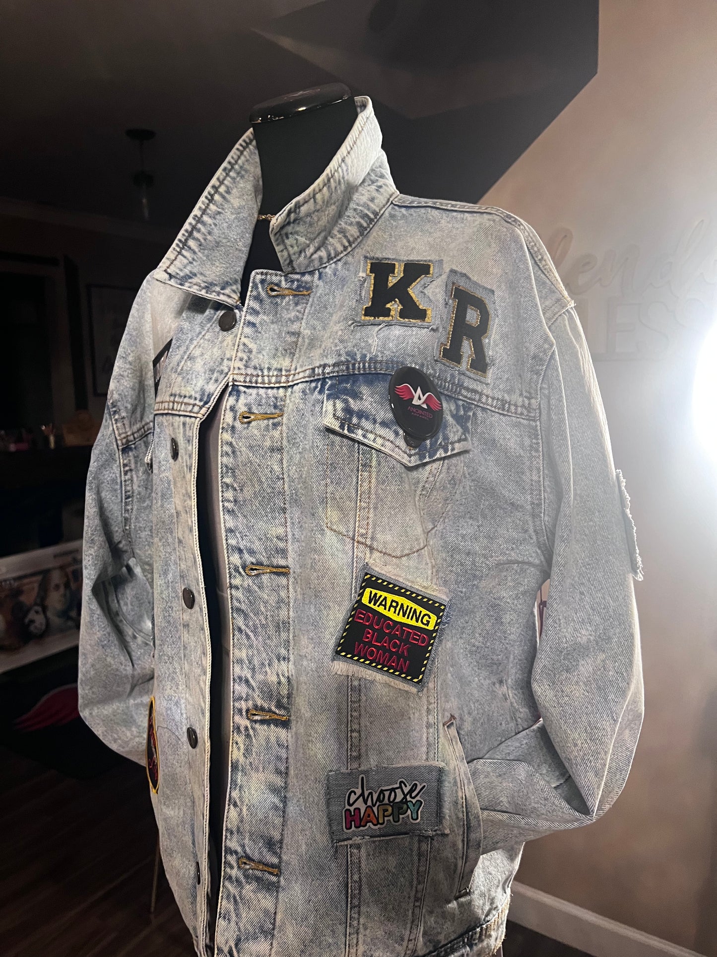 Denim Patched Jacket